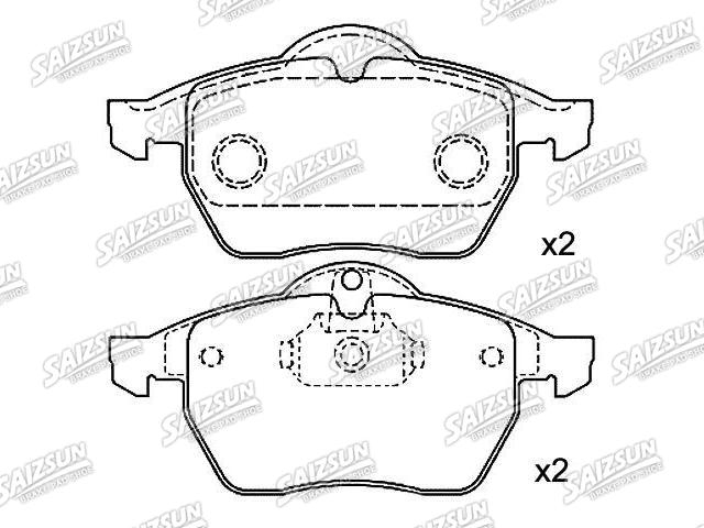 Bremsbelagsatz, Scheibenbremse Brake Pad Set:16 05 036