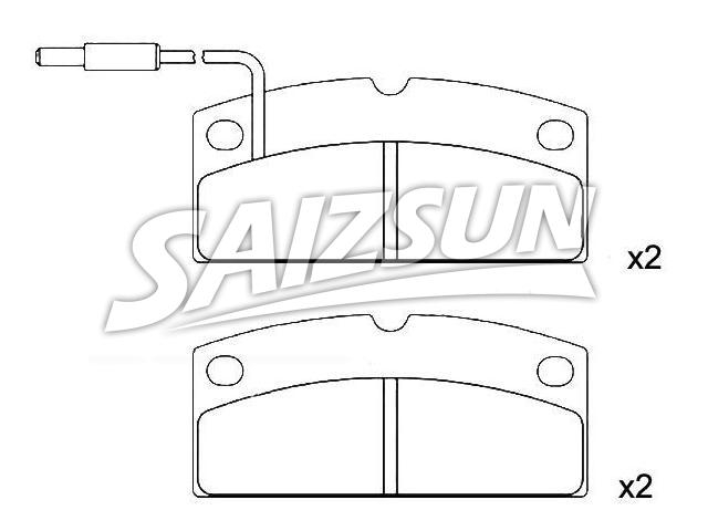 Bremsbelagsatz, Scheibenbremse Brake Pad Set:6G065
