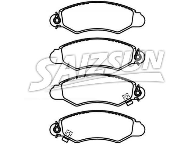 Bremsbelagsatz, Scheibenbremse Brake Pad Set:55200-80E10