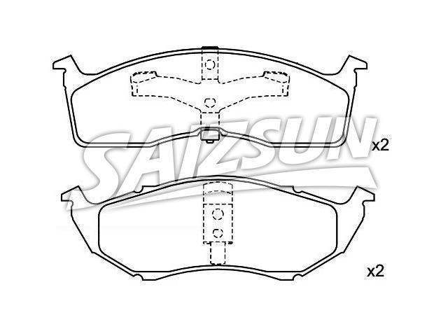 Bremsbelagsatz, Scheibenbremse Brake Pad Set:4 882 106