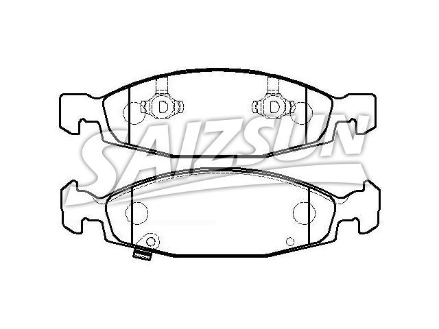 Bremsbelagsatz, Scheibenbremse Brake Pad Set:05011969AA