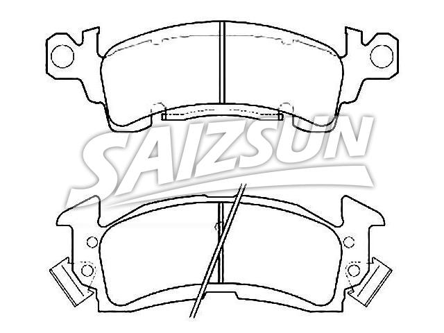 Bremsbelagsatz, Scheibenbremse Brake Pad Set:8130363
