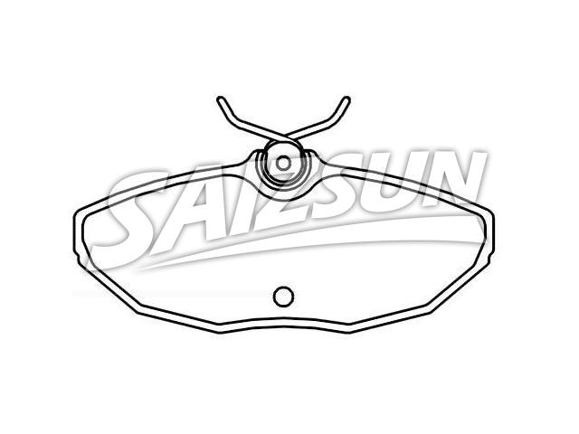 Bremsbelagsatz, Scheibenbremse Brake Pad Set:C2C  8342