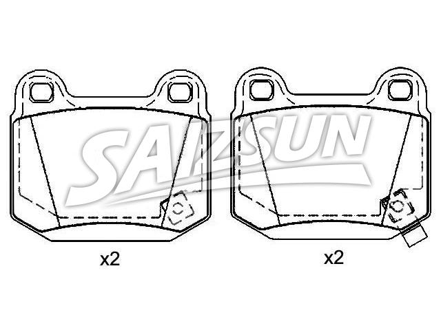 Bremsbelagsatz, Scheibenbremse Brake Pad Set:MR 407 391