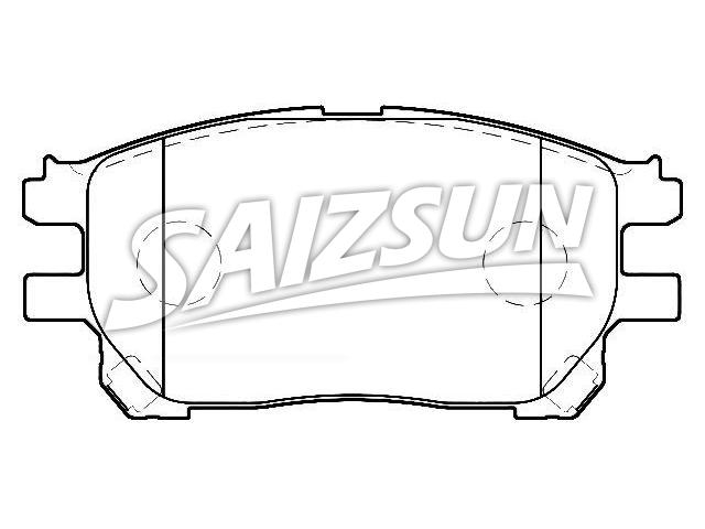 Bremsbelagsatz, Scheibenbremse Brake Pad Set:04465-28490