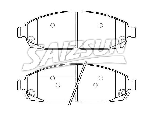 Bremsbelagsatz, Scheibenbremse Brake Pad Set:05080868AA
