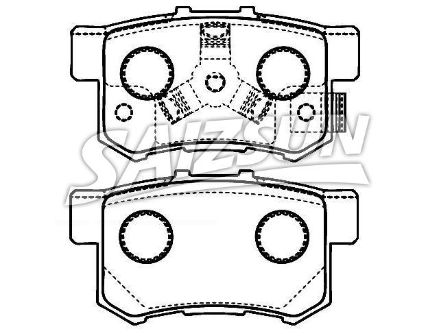 Bremsbelagsatz, Scheibenbremse Brake Pad Set:43022-S9A-010