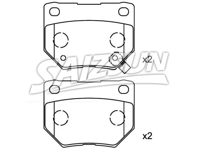 Bremsbelagsatz, Scheibenbremse Brake Pad Set:44060-04U86