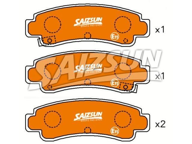 Bremsbelagsatz, Scheibenbremse Brake Pad Set:44060-50A85