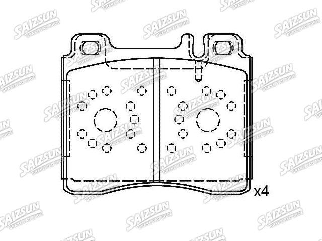Bremsbelagsatz, Scheibenbremse Brake Pad Set:002 420 12 20
