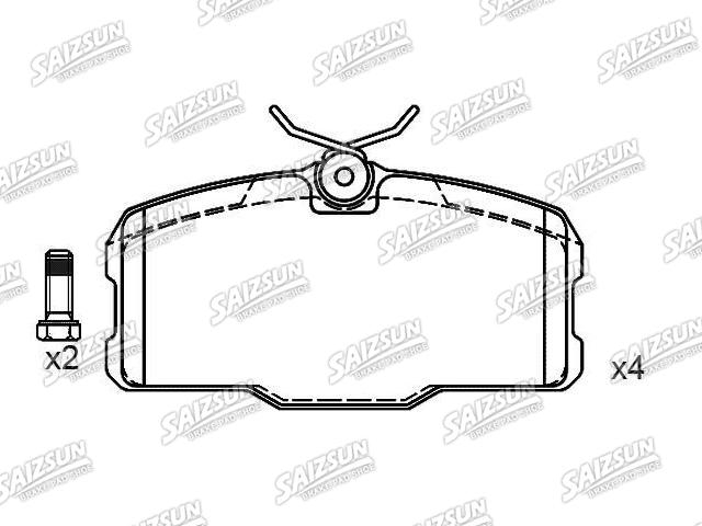 Bremsbelagsatz, Scheibenbremse Brake Pad Set:000 420 46 20