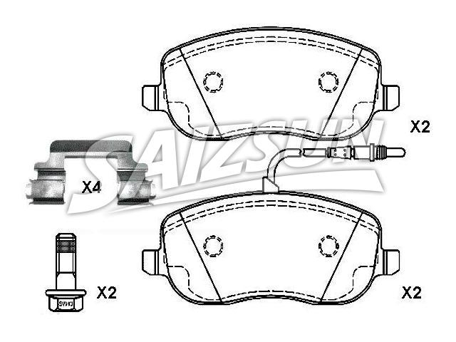 Bremsbelagsatz, Scheibenbremse Brake Pad Set:4252.20