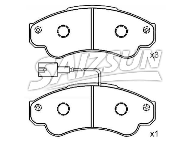 Bremsbelagsatz, Scheibenbremse Brake Pad Set:7 736 221 6