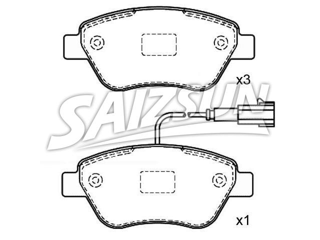 Bremsbelagsatz, Scheibenbremse Brake Pad Set:7 736 254 8