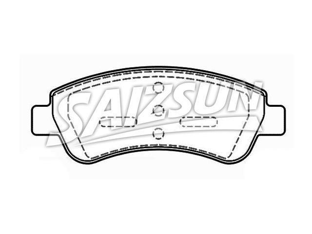 Bremsbelagsatz, Scheibenbremse Brake Pad Set:4254.23