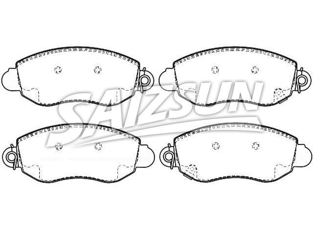 Bremsbelagsatz, Scheibenbremse Brake Pad Set:YC1J-2K021-AC