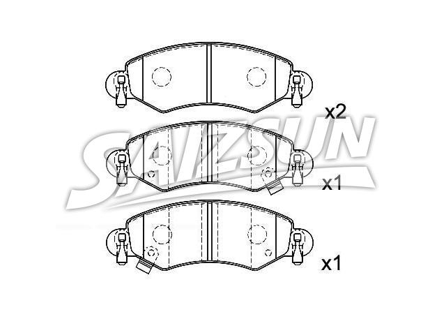 Bremsbelagsatz, Scheibenbremse Brake Pad Set:9 194 893