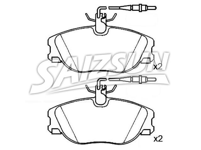 Bremsbelagsatz, Scheibenbremse Brake Pad Set:4251.10