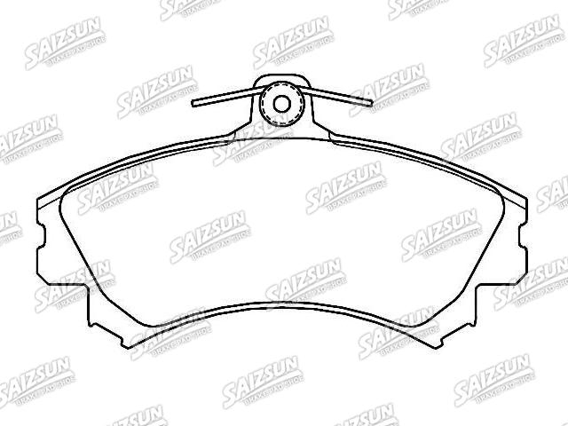 Bremsbelagsatz, Scheibenbremse Brake Pad Set:MR-249241