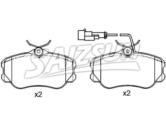 Bremsbelagsatz, Scheibenbremse Brake Pad Set:5892313