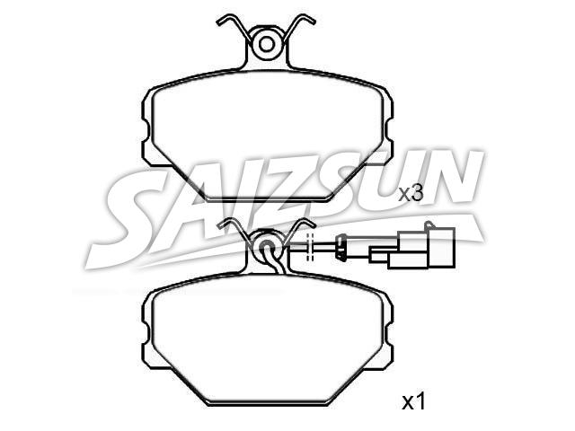 Bremsbelagsatz, Scheibenbremse Brake Pad Set:5 888 781