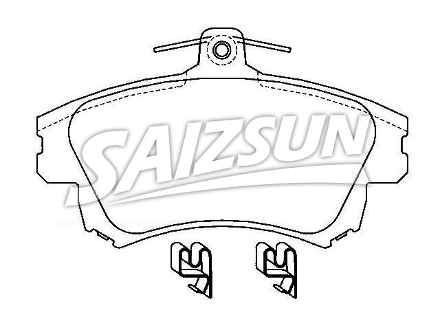 Bremsbelagsatz, Scheibenbremse Brake Pad Set:M850976