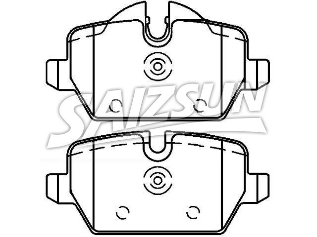 Bremsbelagsatz, Scheibenbremse Brake Pad Set:34 21 6 767 145