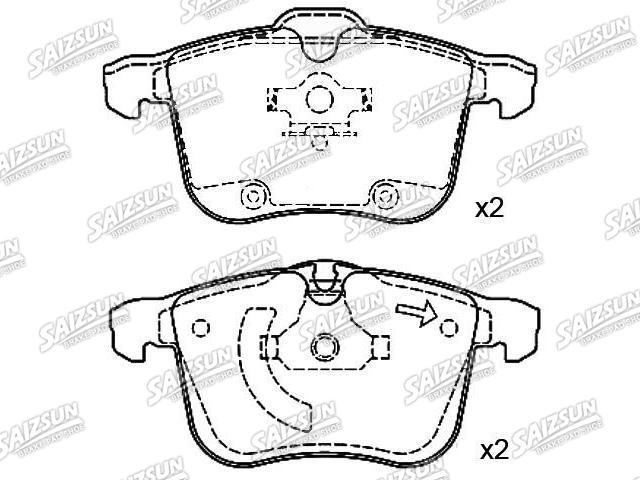 Bremsbelagsatz, Scheibenbremse Brake Pad Set:1605 079