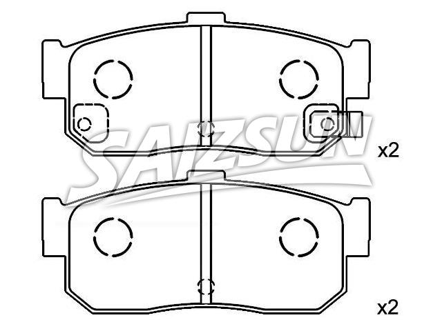 Bremsbelagsatz, Scheibenbremse Brake Pad Set:44060-31U92