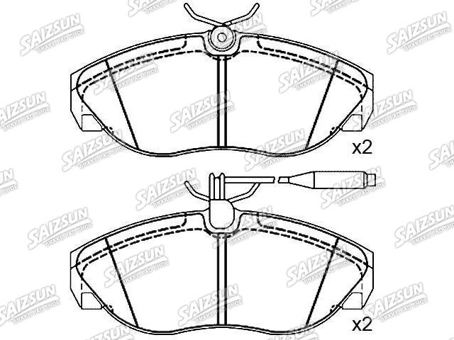 Bremsbelagsatz, Scheibenbremse Brake Pad Set:4251.17