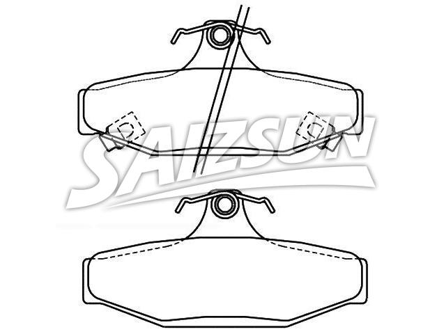 Bremsbelagsatz, Scheibenbremse Brake Pad Set:48413-05000