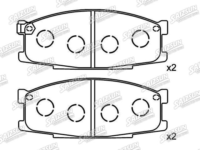 Bremsbelagsatz, Scheibenbremse Brake Pad Set:MB259949