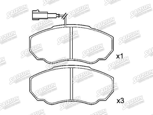 Bremsbelagsatz, Scheibenbremse Brake Pad Set:4252.43
