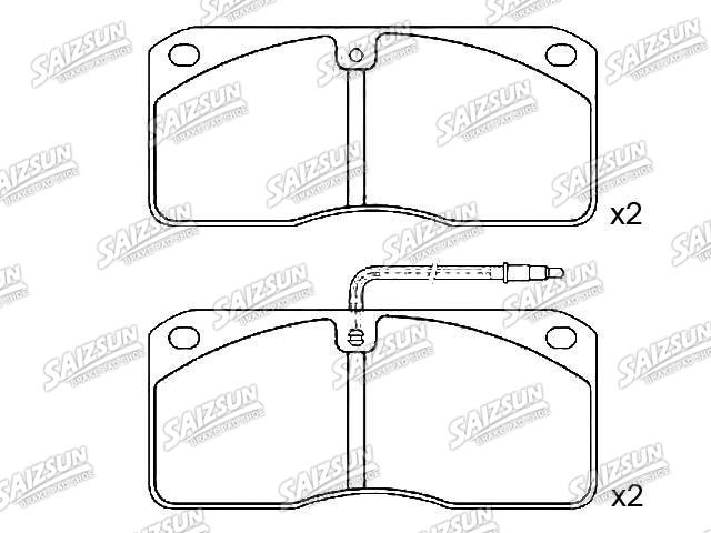Bremsbelagsatz, Scheibenbremse Brake Pad Set:06902964-0