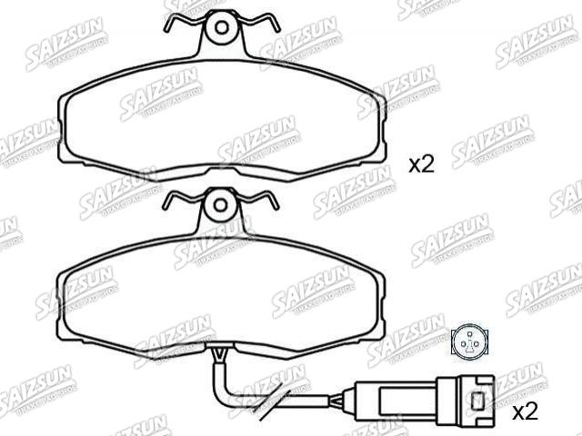 Bremsbelagsatz, Scheibenbremse Brake Pad Set:5 018 982