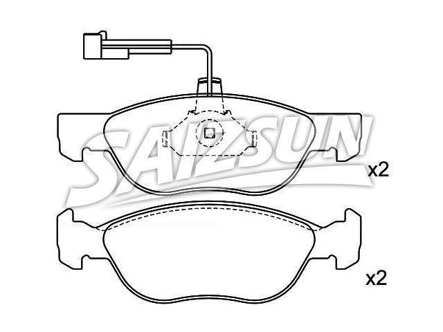 Bremsbelagsatz, Scheibenbremse Brake Pad Set:9 947 776