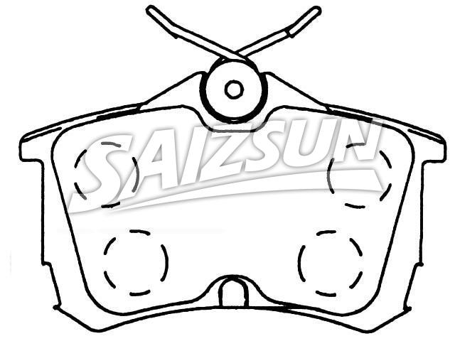 Bremsbelagsatz, Scheibenbremse Brake Pad Set:43022-S1A-E02