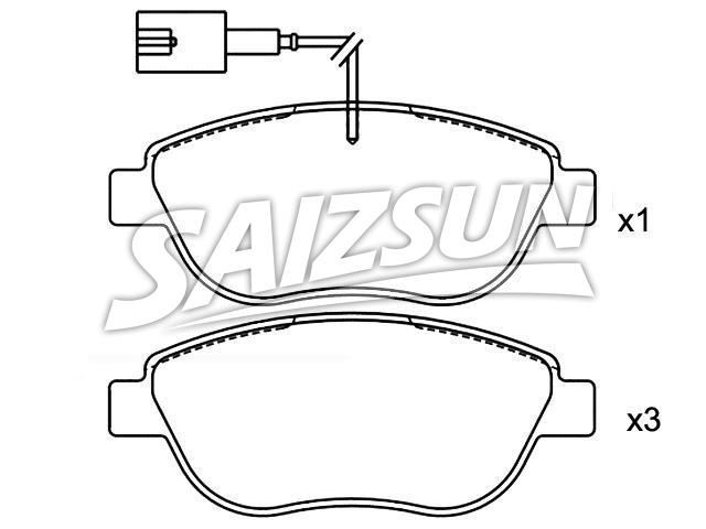 Bremsbelagsatz, Scheibenbremse Brake Pad Set:7 736 209 2