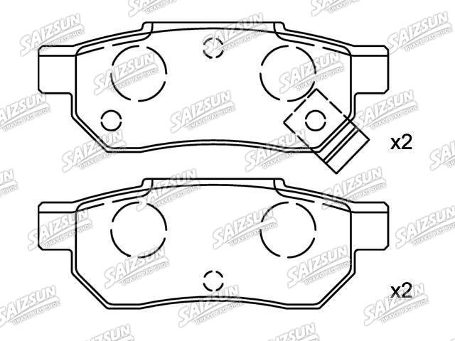 Bremsbelagsatz, Scheibenbremse Brake Pad Set:43022-ST3-E00