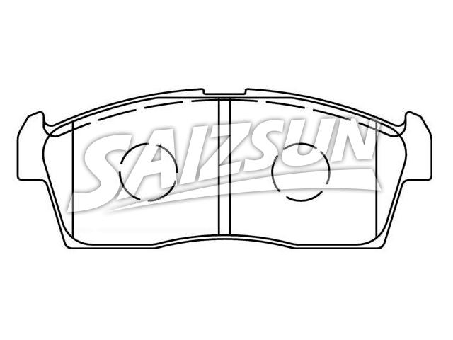 Bremsbelagsatz, Scheibenbremse Brake Pad Set:55810-58J00