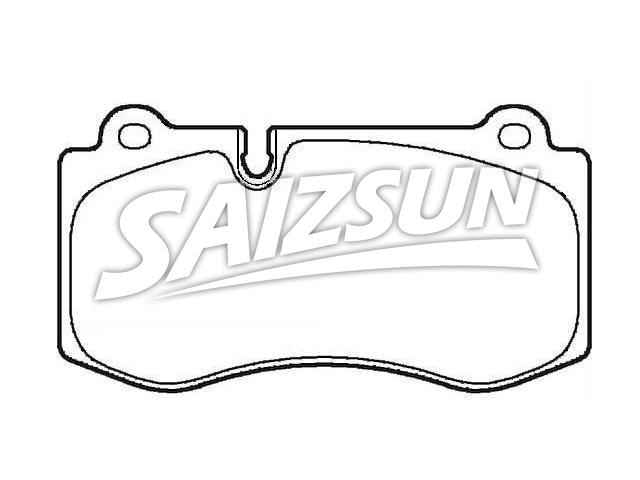 Bremsbelagsatz, Scheibenbremse Brake Pad Set:004 420 62 20