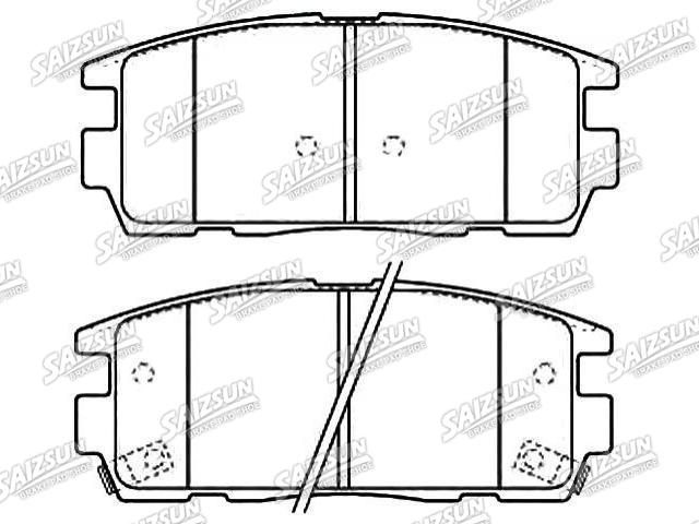 Bremsbelagsatz, Scheibenbremse Brake Pad Set:96 626 076