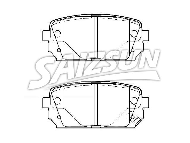Bremsbelagsatz, Scheibenbremse Brake Pad Set:58302-1DA00
