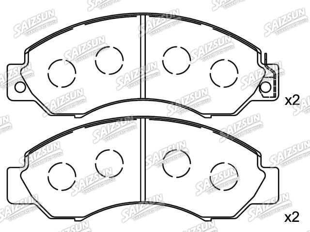 Bremsbelagsatz, Scheibenbremse Brake Pad Set:41060-0T385