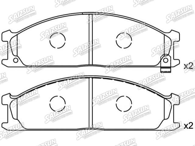 Bremsbelagsatz, Scheibenbremse Brake Pad Set:41060-5C590