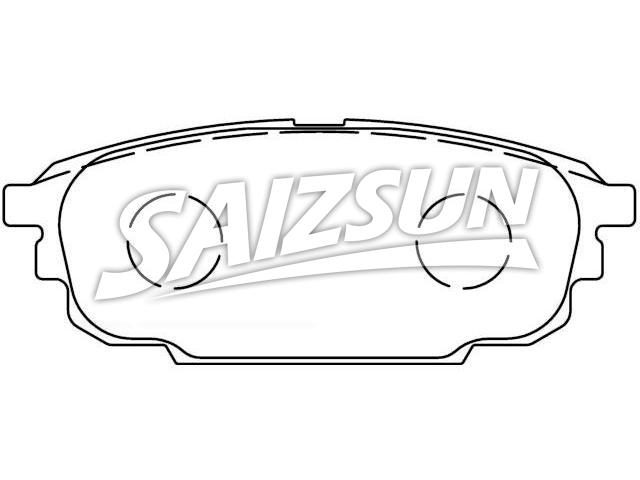 Bremsbelagsatz, Scheibenbremse Brake Pad Set:BKYT-26-43Z
