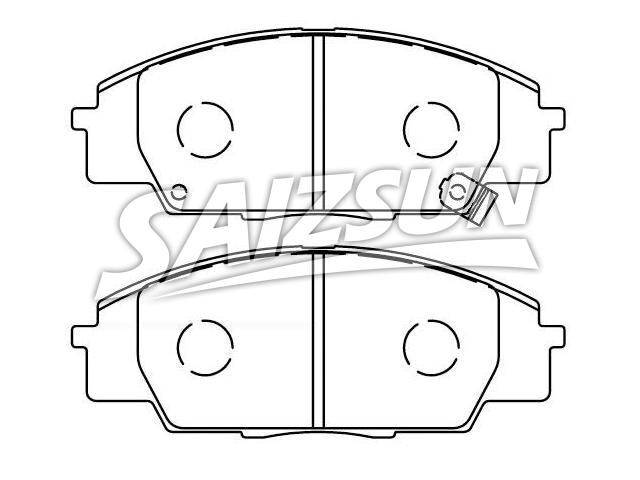 Bremsbelagsatz, Scheibenbremse Brake Pad Set:45022-S2A-E01