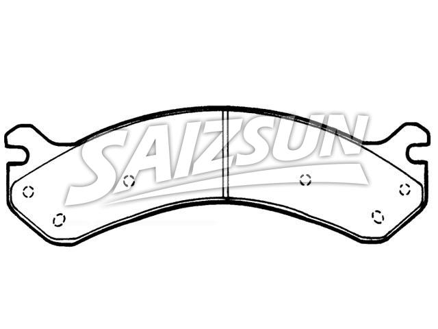 Bremsbelagsatz, Scheibenbremse Brake Pad Set:18044346