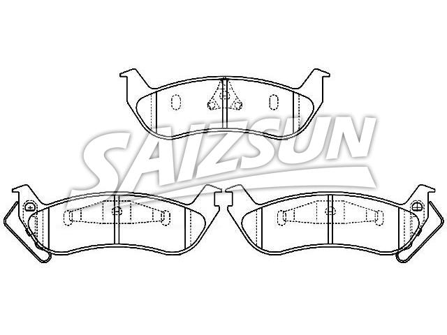 Bremsbelagsatz, Scheibenbremse Brake Pad Set:3W1Z-2200-AA
