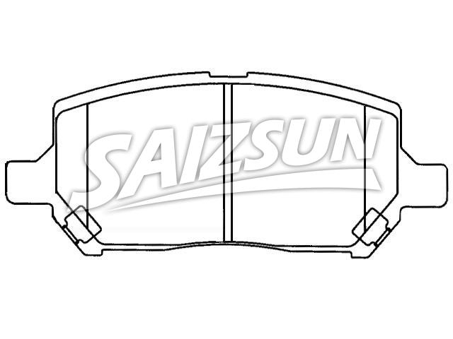 Bremsbelagsatz, Scheibenbremse Brake Pad Set:22688646